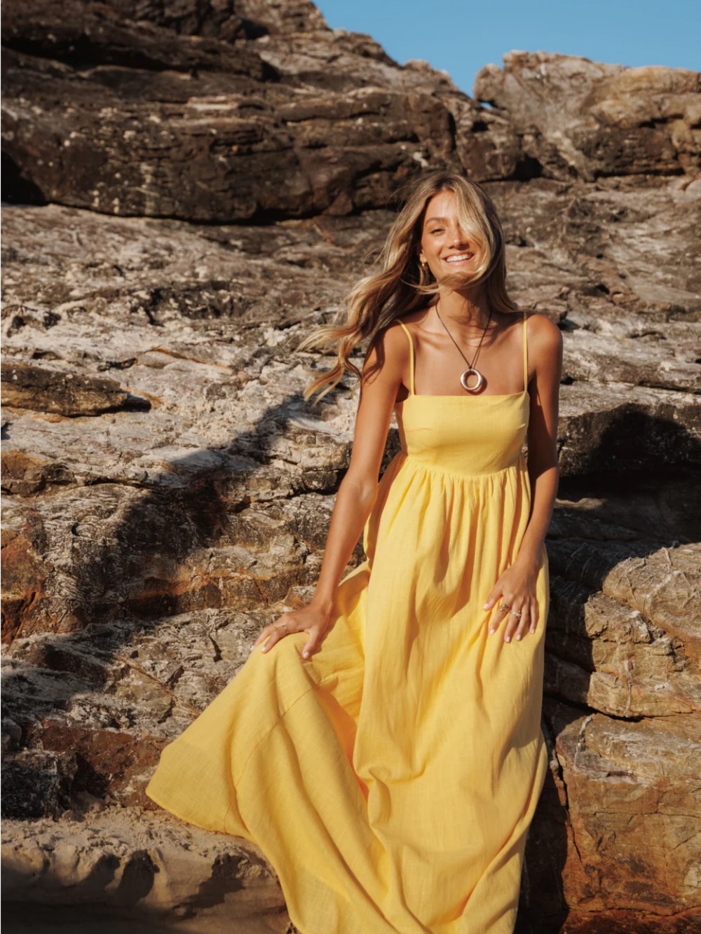 NWT sold out Petal & Pup Odessa dress in Mango M